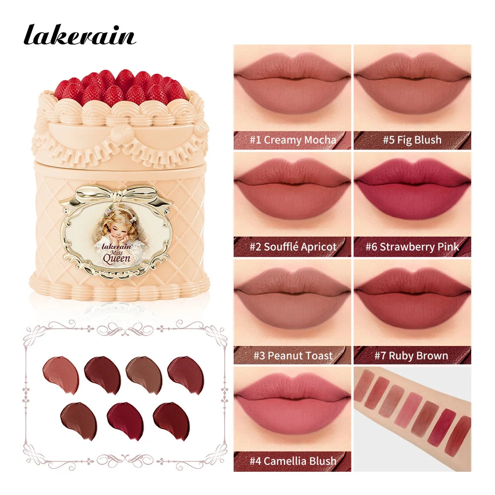 Strawberry Cake Soft Matte Lip Cream for Long Lasting Hydration