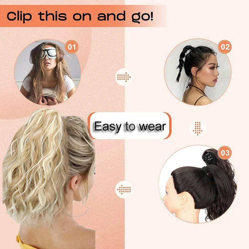 14-Inch Curly Claw Clip Ponytail Hair Extension - 6