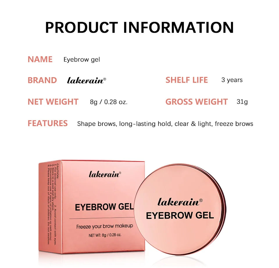 Waterproof Sculpting Brow Styling Gel for Natural Long-Lasting Brows - 15