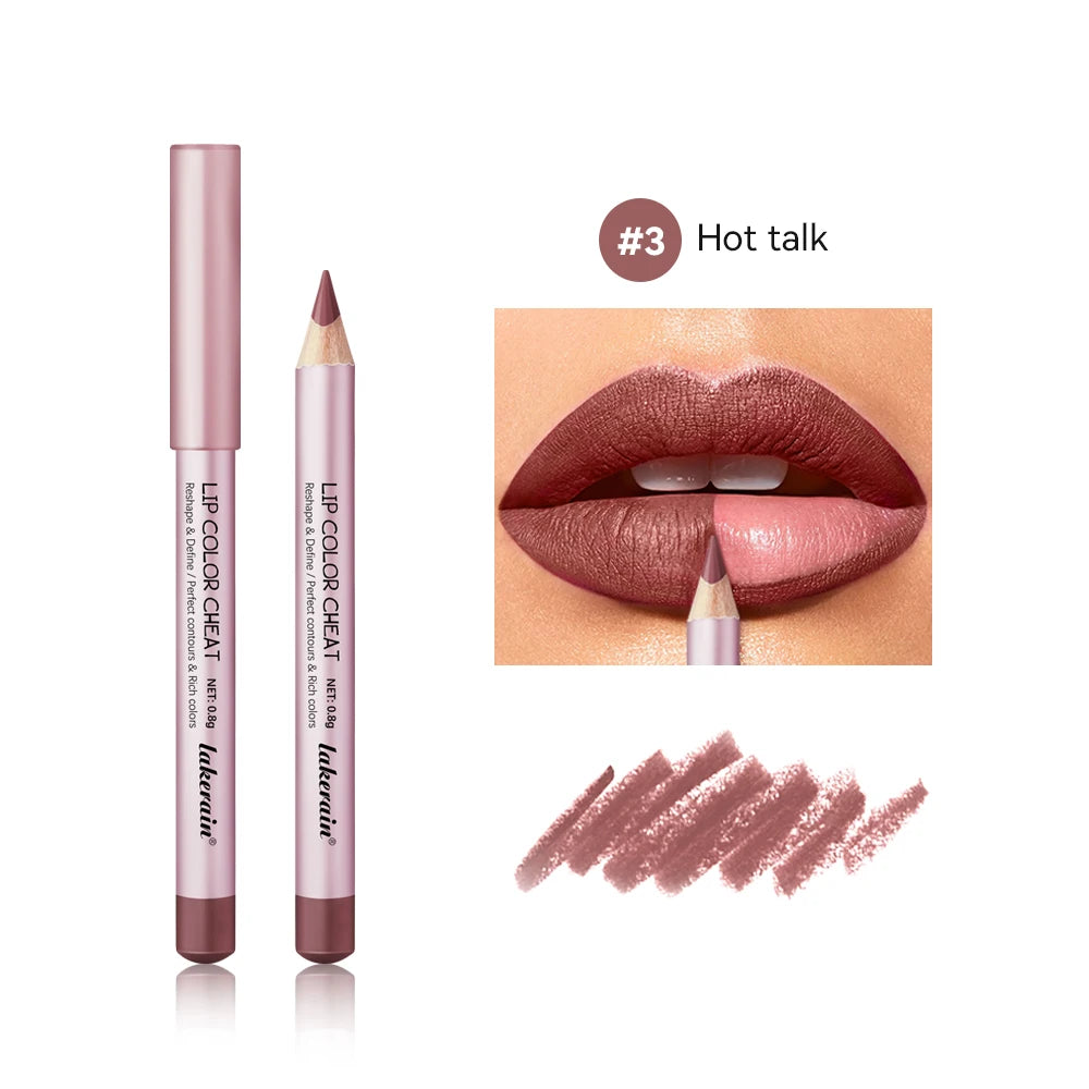 Waterproof Matte Lip Liner Pencil Set for Long-Lasting Defined Lips - 20