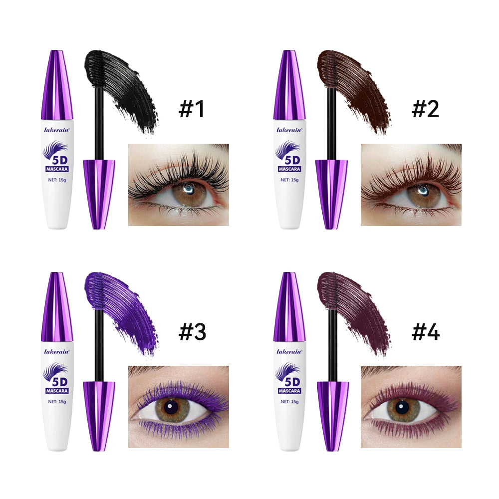 Waterproof 5D Lengthening and Volumizing Mascara for Long-Lasting Lashes - 6