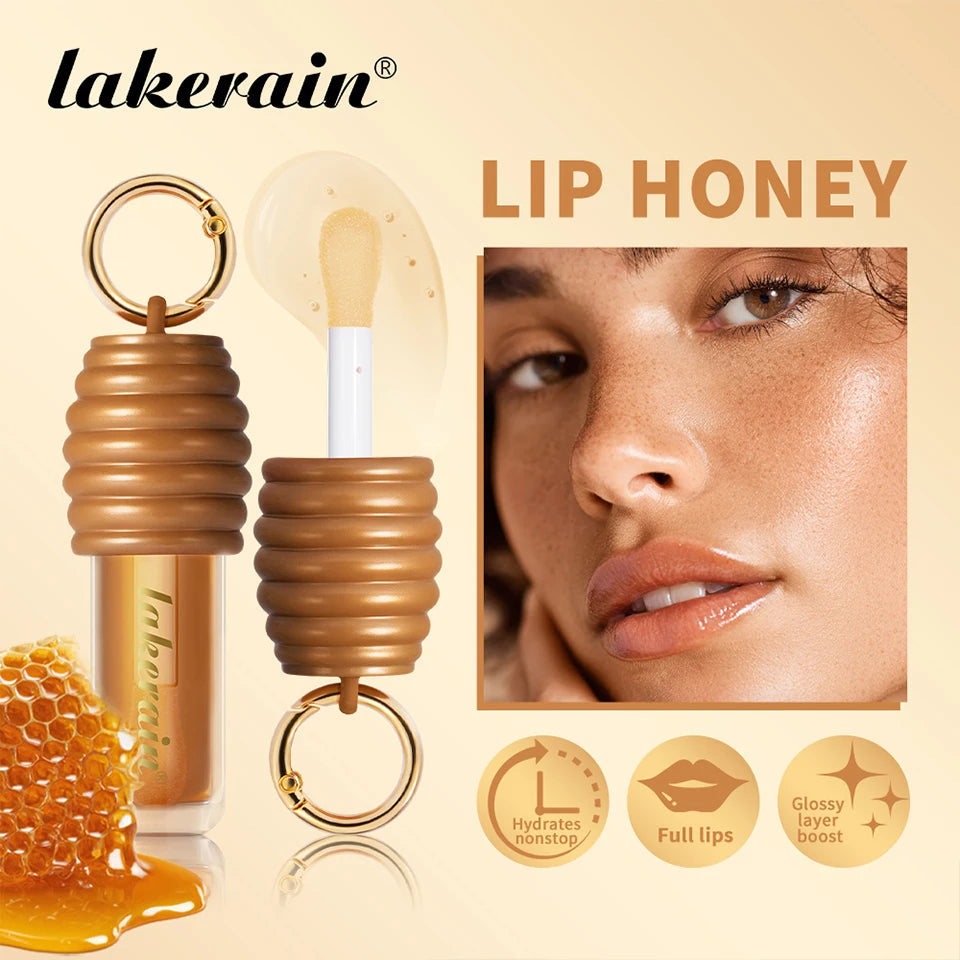 Honey and Chocolate Moisturizing Lip Gloss Set for Hydrated Lips - 6