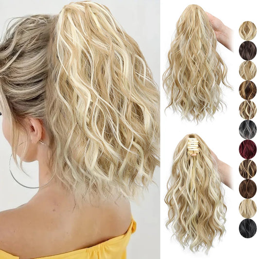 14-Inch Curly Claw Clip Ponytail Hair Extension