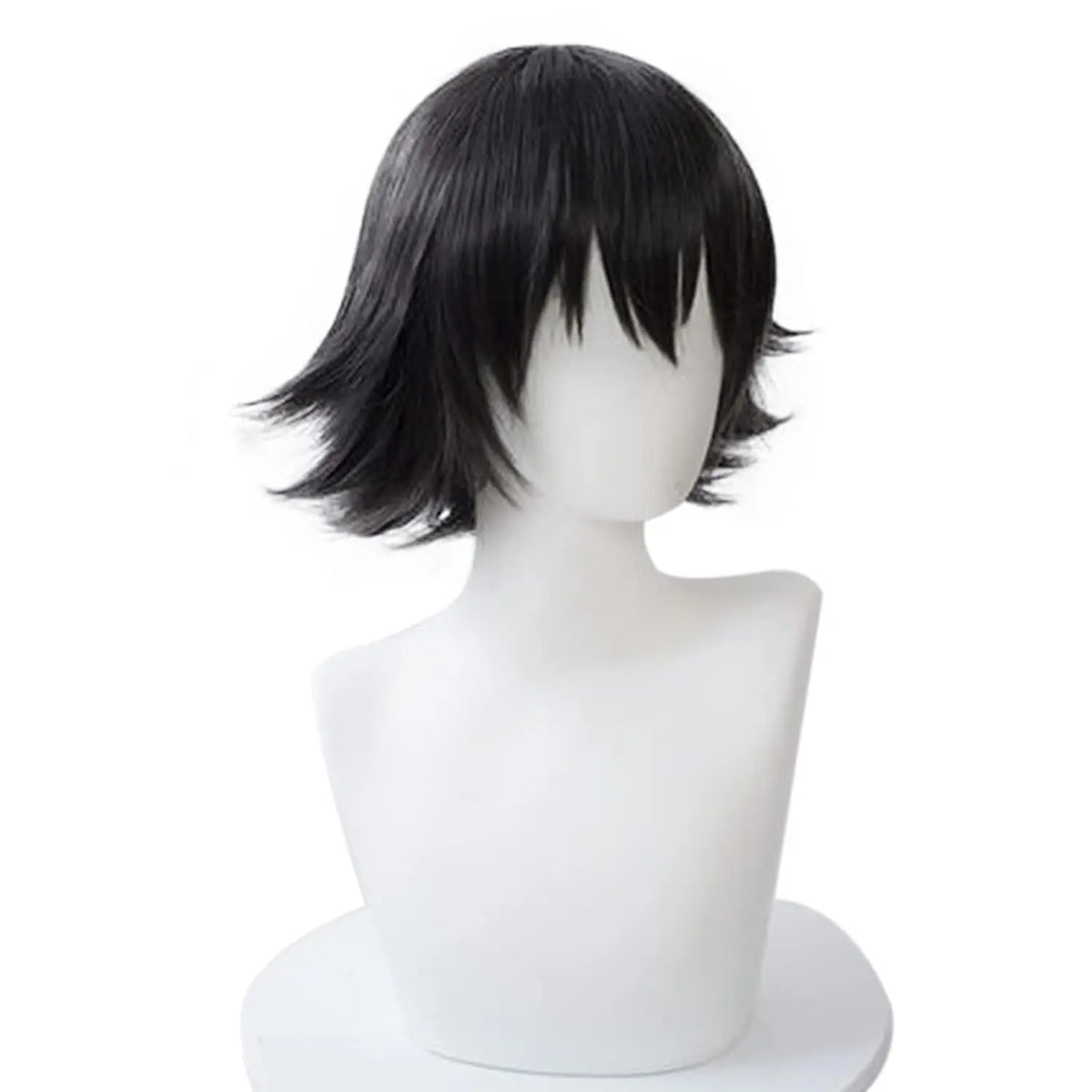 Short Wavy Orange Cosplay Wig for Anime Halloween Costumes