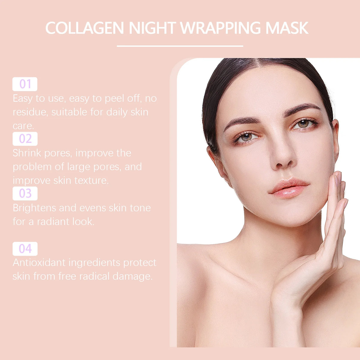 Collagen Overnight Firming Peel-Off Mask for Radiant and Plump Skin