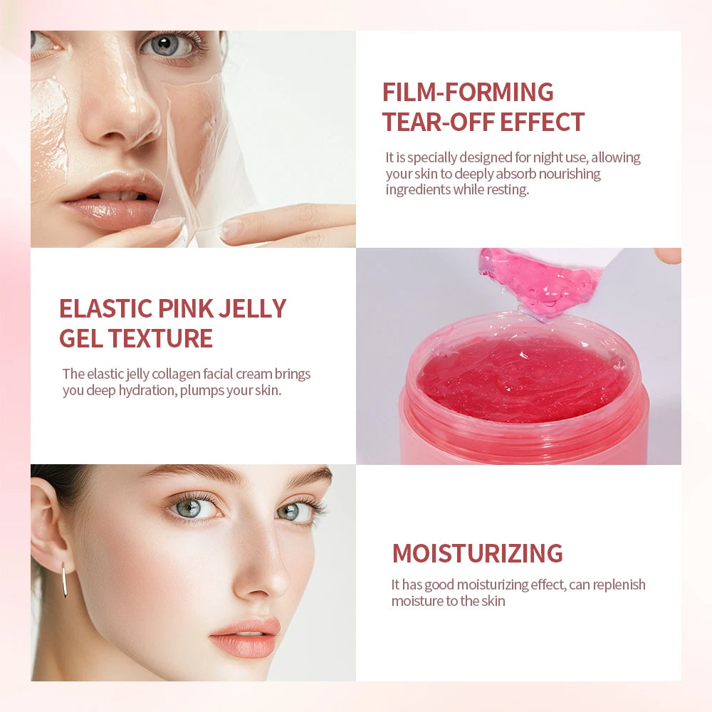 Collagen Overnight Wrapping Peel-Off Mask for Hydrating and Firming Skin