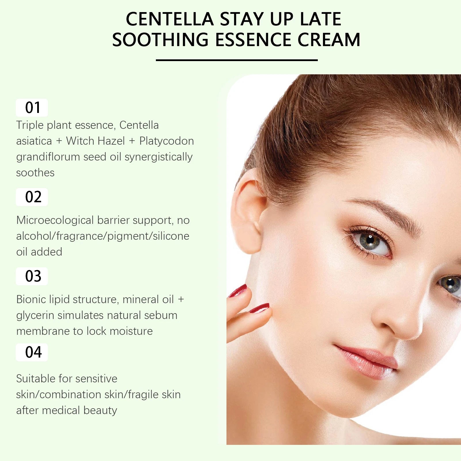 Centella Asiatica Soothing Cream for Redness and Sensitive Skin - 10