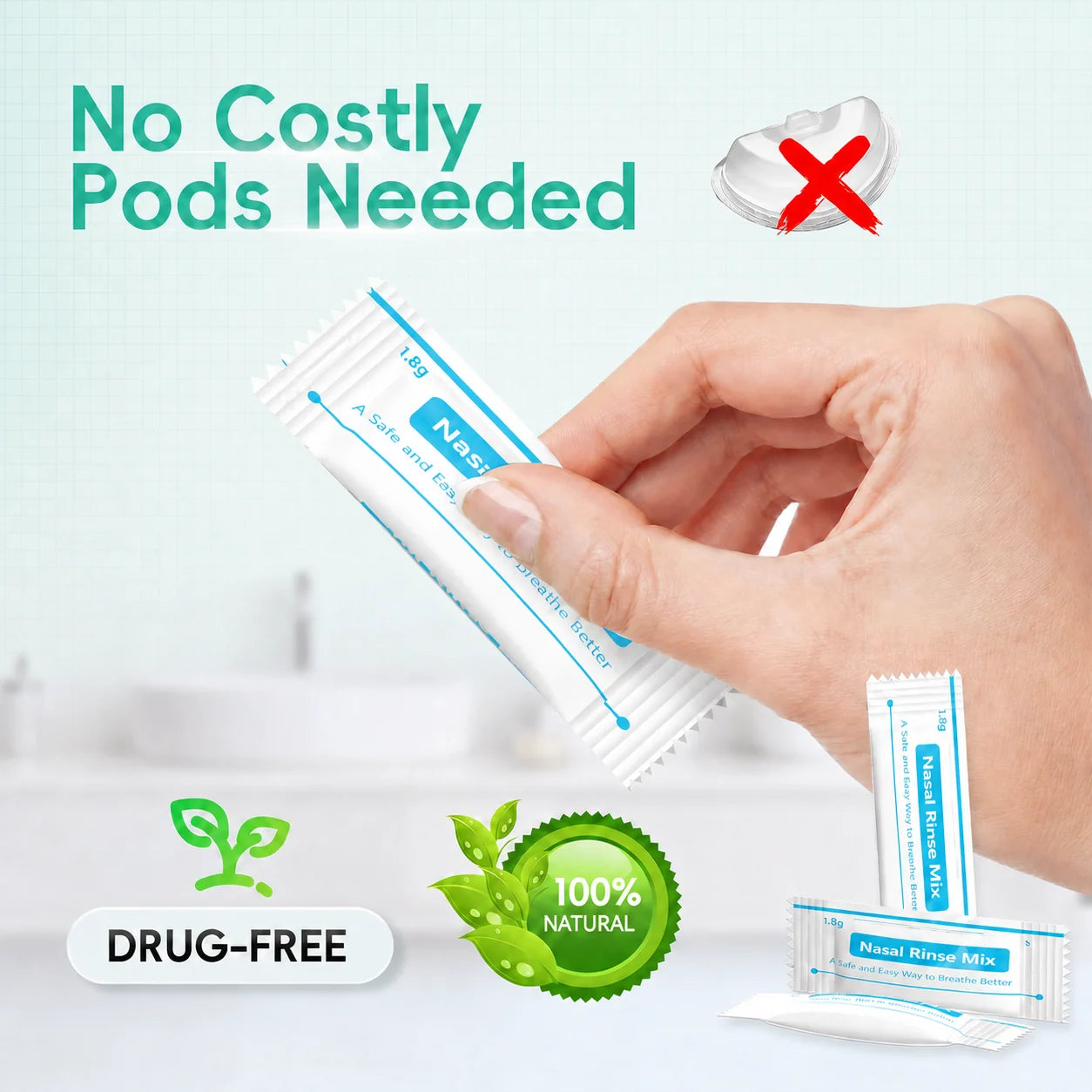 Electric Nasal Irrigator for Sinus Congestion and Allergy Relief - 9