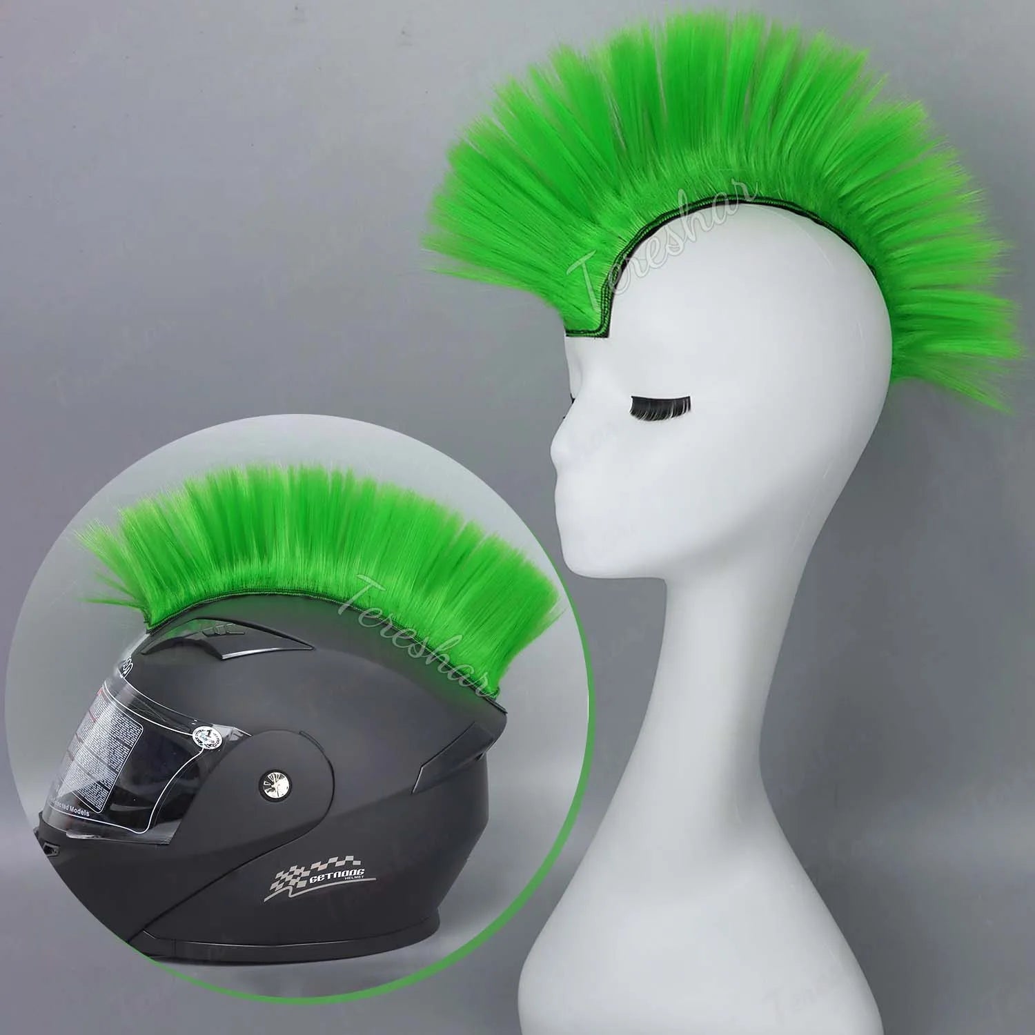 Colorful Mohawk Wig for Cosplay Costume Parties and Crazy Hair Days - 17