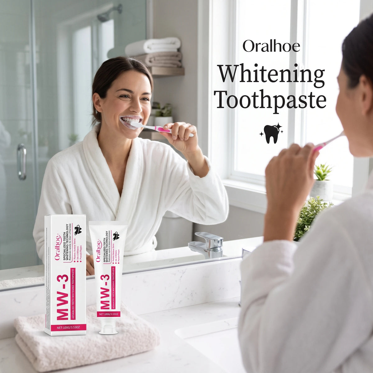 Professional Teeth Whitening Toothpaste for Stain Removal and Fresh Breath
