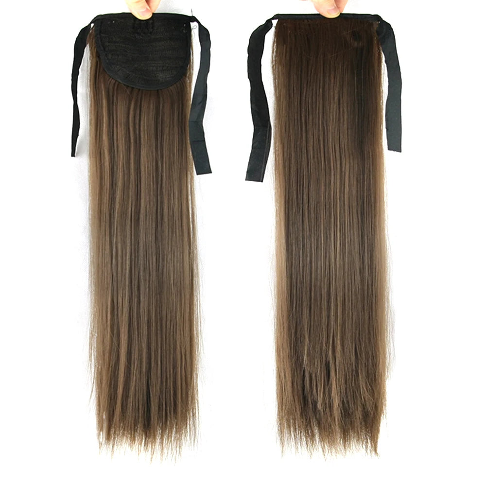 Long Straight Drawstring Ponytail Extension - 14