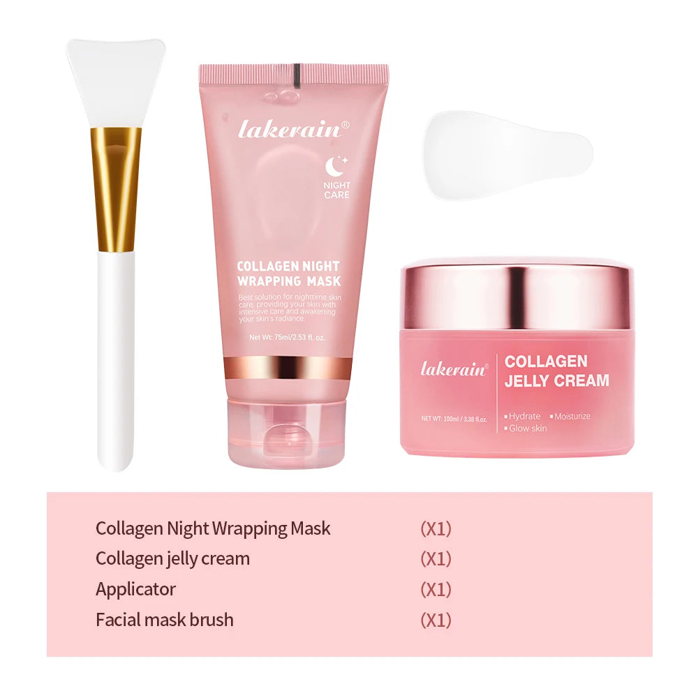 Collagen Overnight Wrapping Peel-Off Mask for Hydrating and Firming Skin - 56
