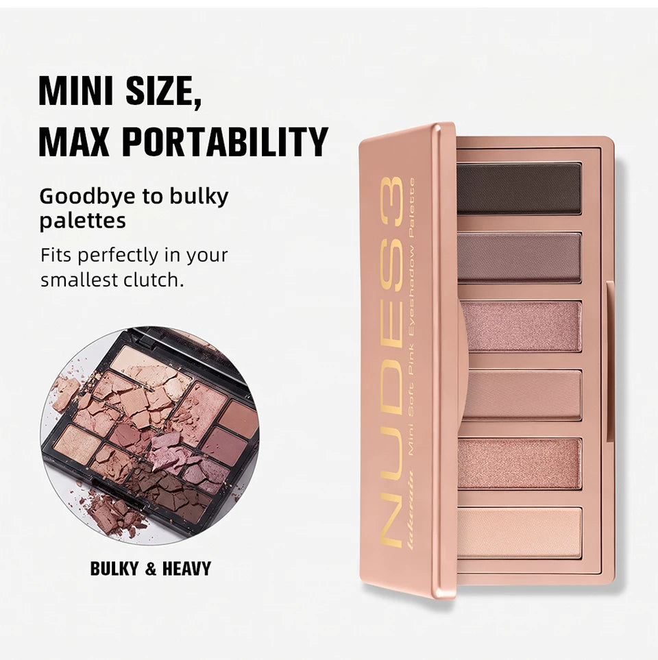 Neutral Matte and Shimmer Eyeshadow Palette for Daily Makeup