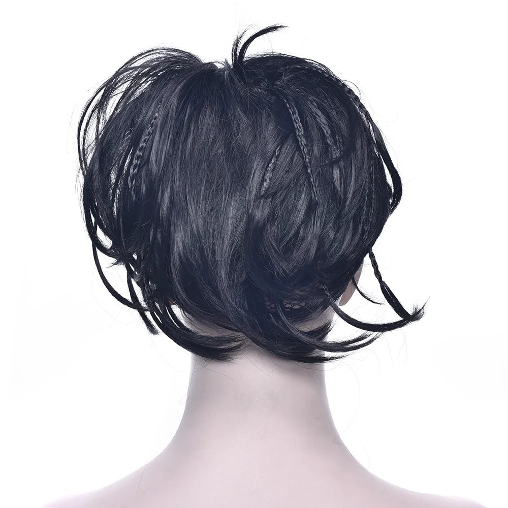 Messy Braided Bun Hair Scrunchie for Quick Elegant Hairstyles - 9