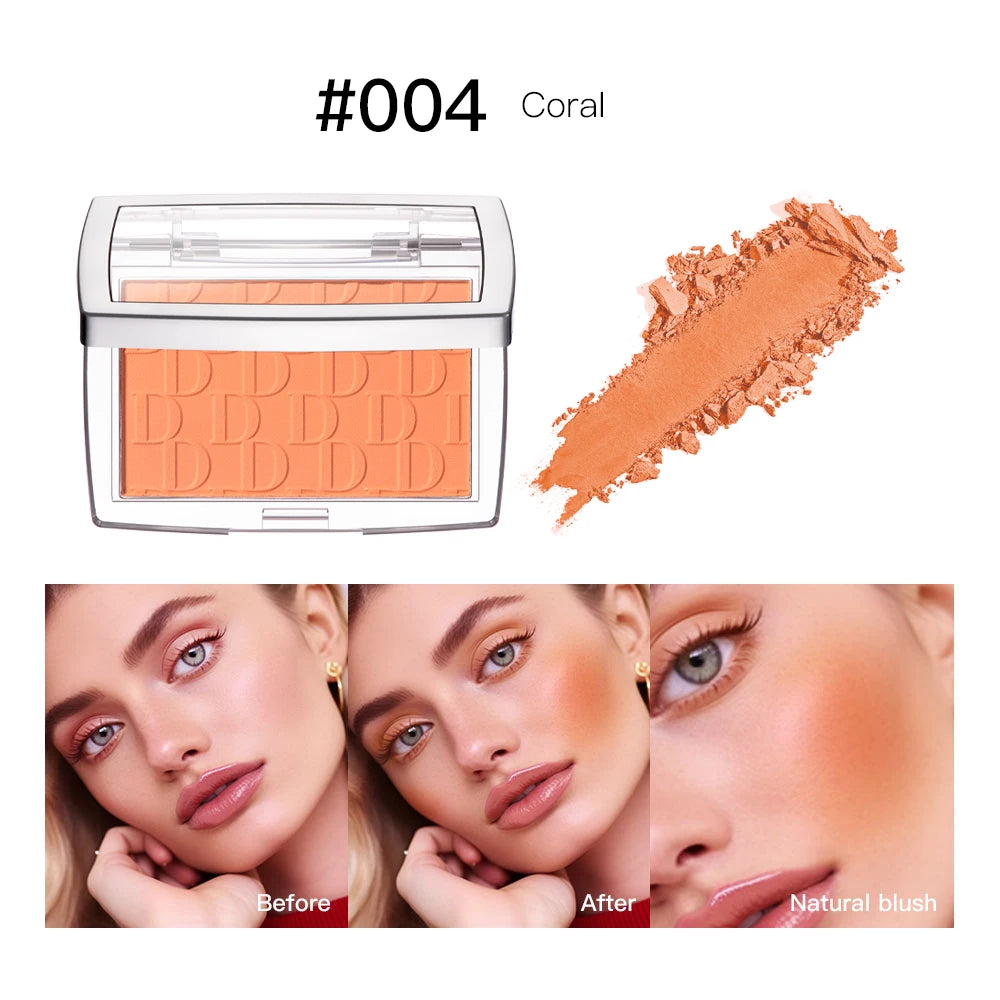 Matte Embossed Blusher Palette for a Natural Long-Lasting Glow - 21