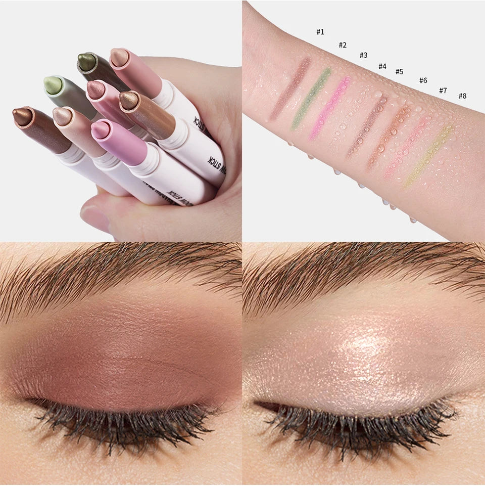 Waterproof Cream Eyeshadow Pencil for Long-Lasting Eye Makeup