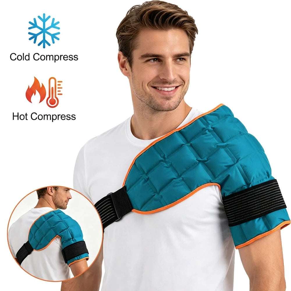 Reusable Hot and Cold Therapy Knee Wrap for Pain Relief and Recovery - 21