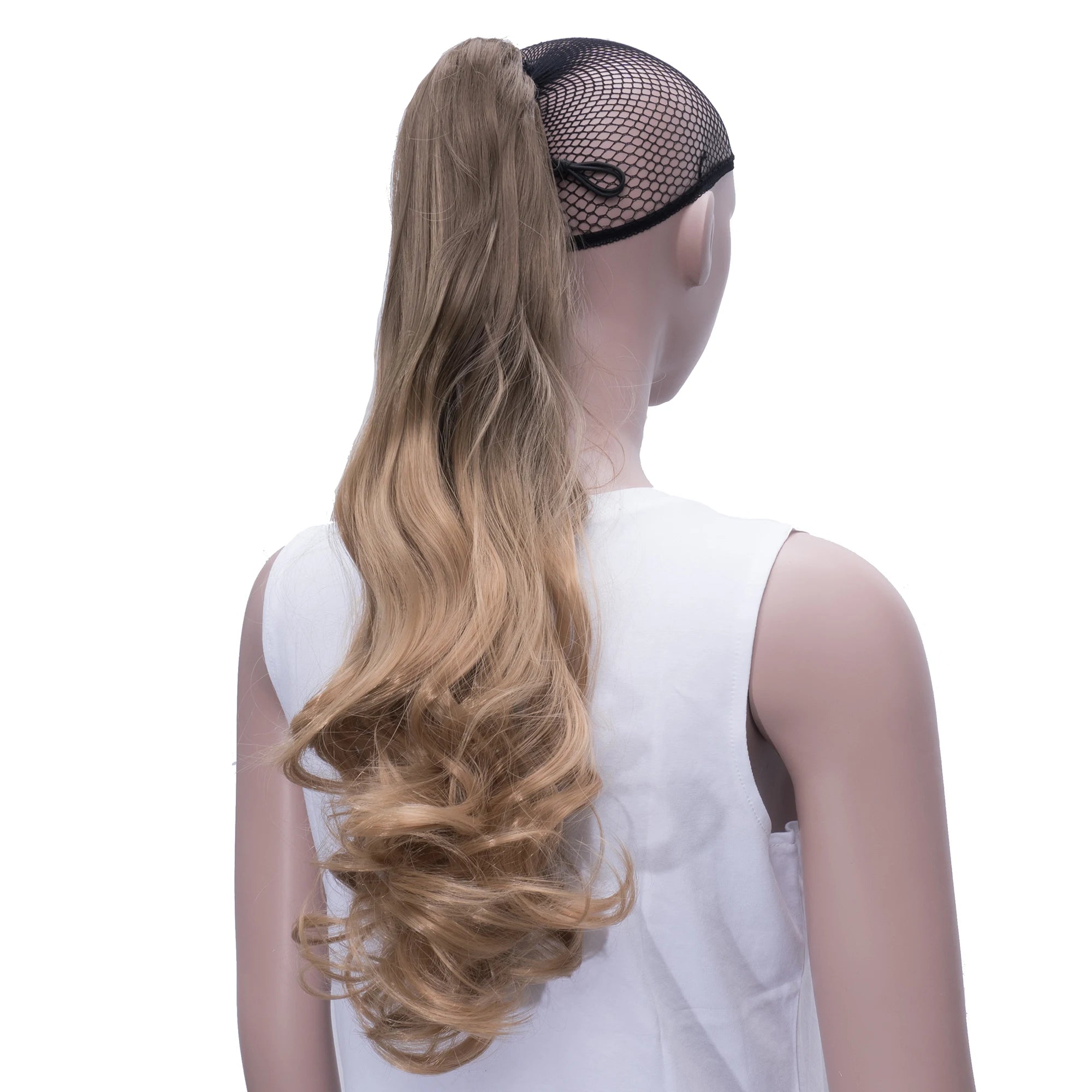 Curly Ombre Claw Clip Ponytail Hair Extension - 12