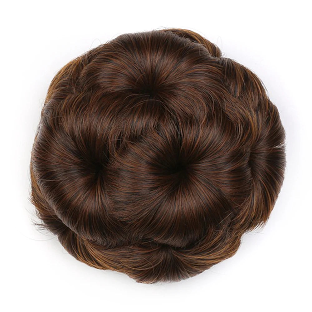 Synthetic Curly Claw Clip Hair Bun for Instant Volume