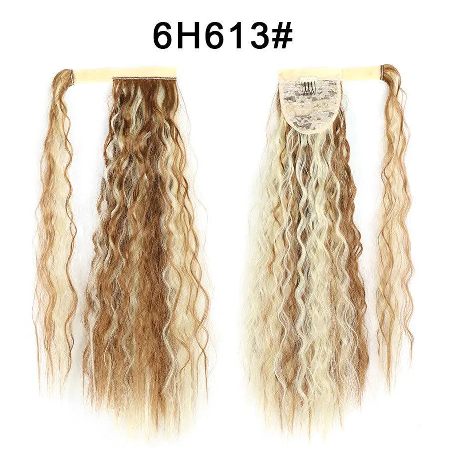 Long Wavy Synthetic Wrap Around Ponytail Extension for Instant Volume