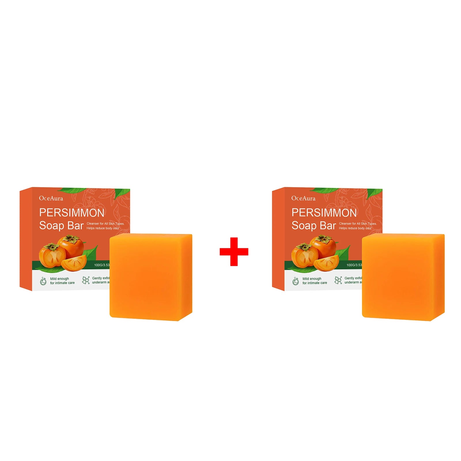 Persimmon Soap Bar for Natural Odor Control and Gentle Skin Exfoliation - 16