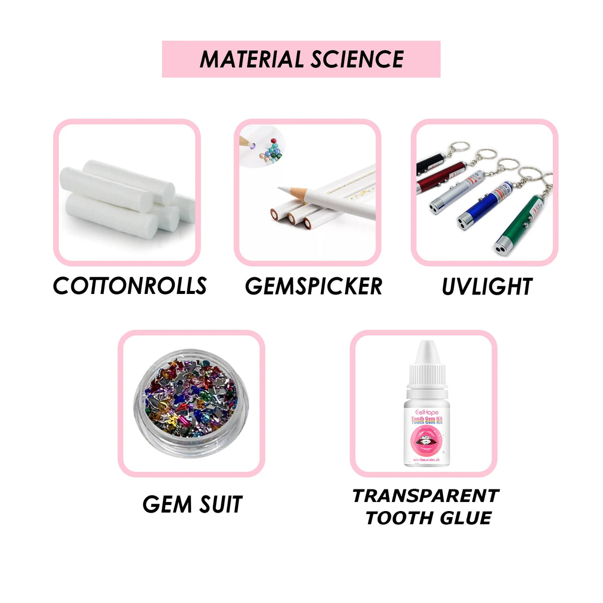 Professional DIY Tooth Gem Kit for Sparkling Dental Jewelry Decoration