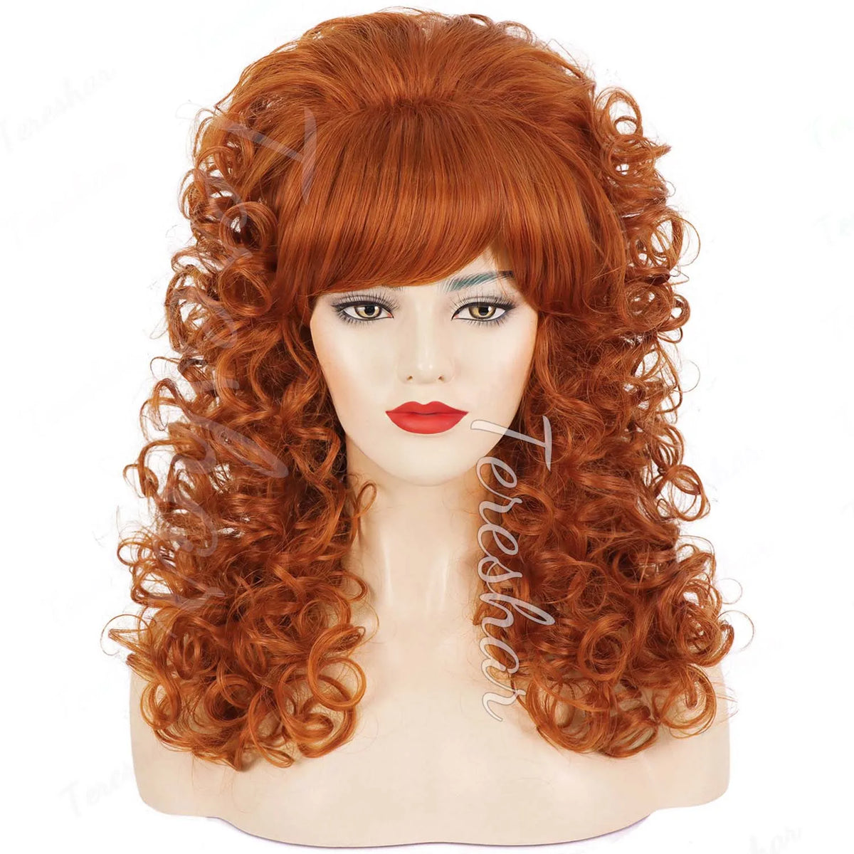 Retro Beehive Curly Wig for 60s 70s Disco Parties and Costume Cosplay