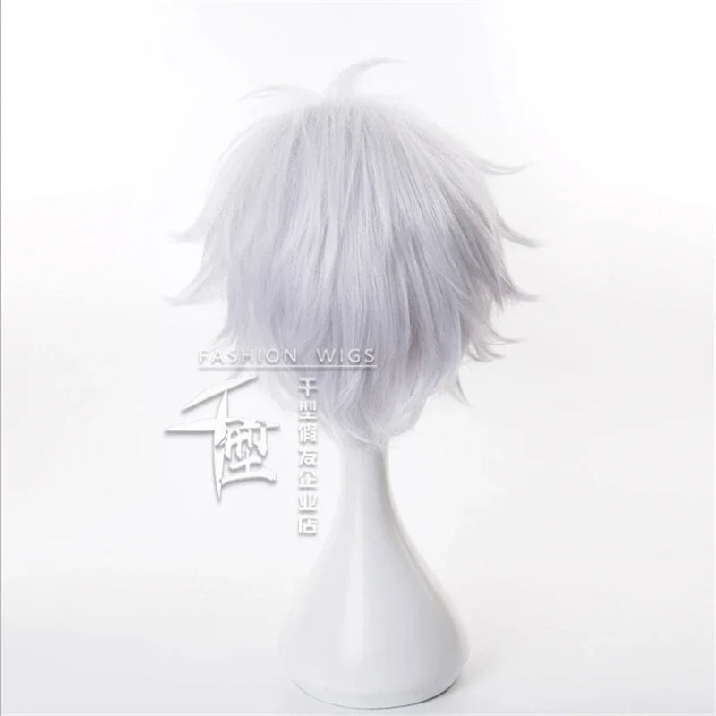 Short White Anime Character Cosplay Wig - 4