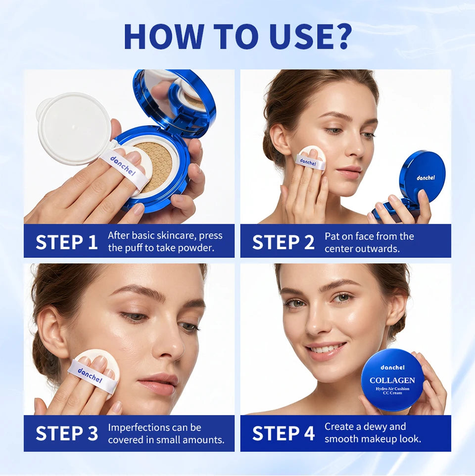 Collagen Hydro Air Cushion CC Cream for Long-Lasting Hydrating Makeup - 17