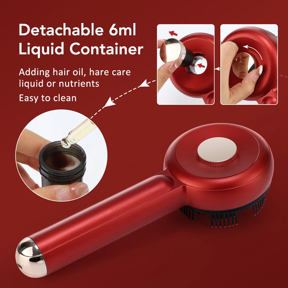 Electric Scalp Massage Comb with Essential Oil Applicator and Red Light - 13