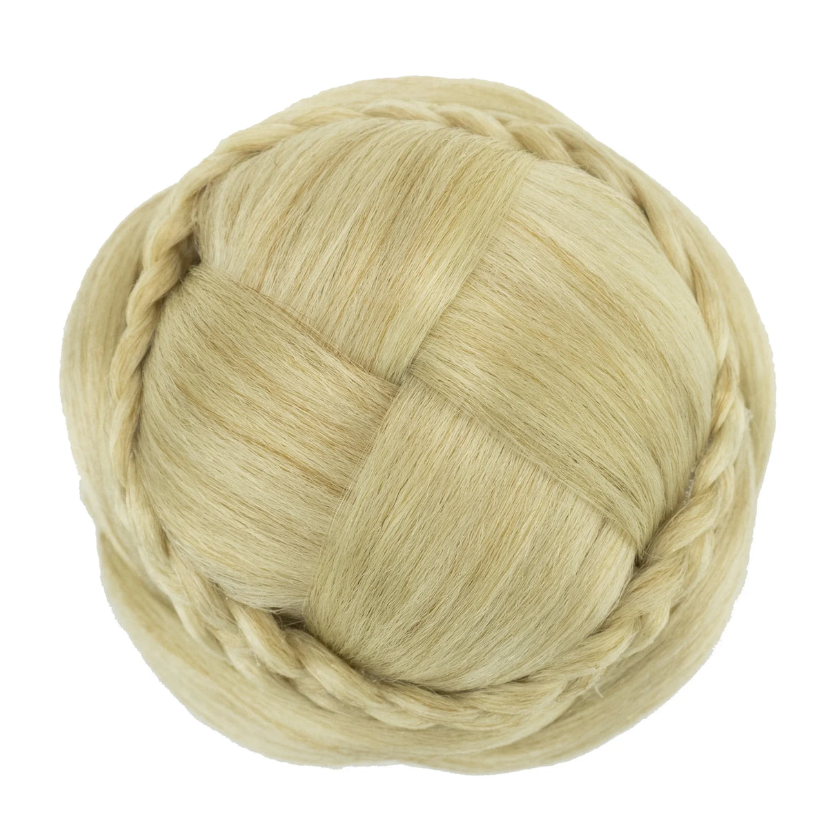 Handmade Braided Chignon Hair Bun Extension for Elegant Updos