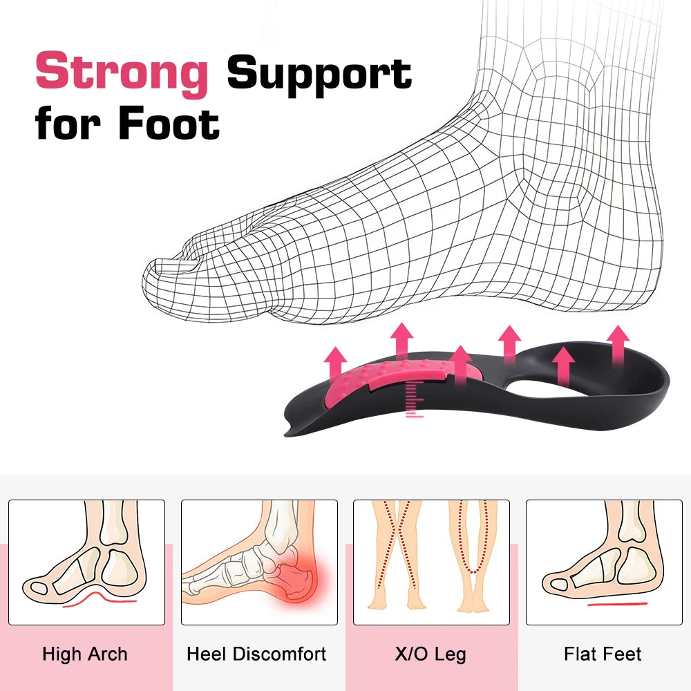 Orthopedic Arch Support Insoles for Flat Feet and Leg Alignment - 7
