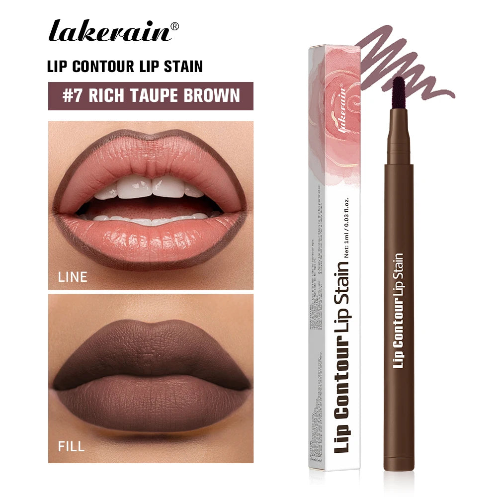 Dual-Sided Lip Contour Stain Pen for Precise Definition and Color - 36