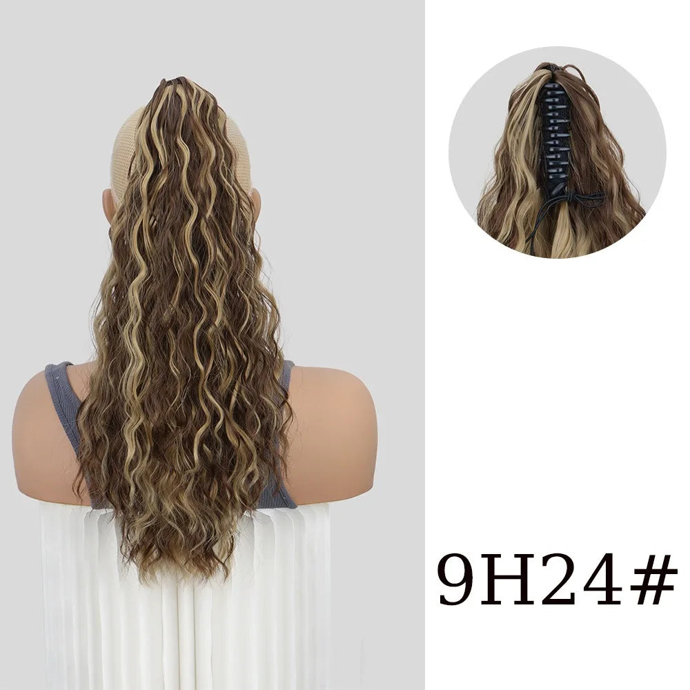 20-Inch Curly Claw Clip Ponytail Hair Extension - 12