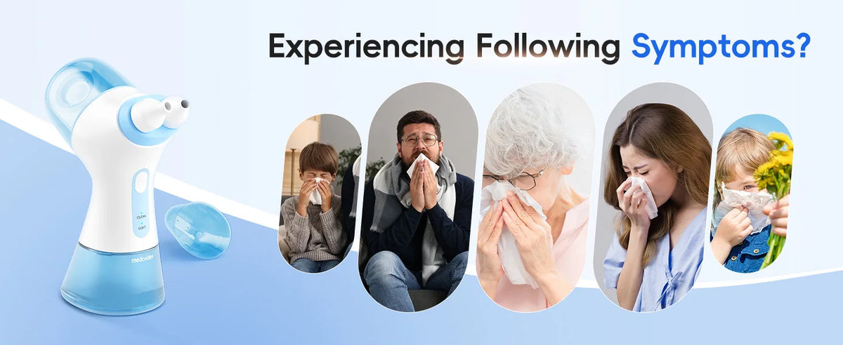 Electric Nasal Irrigation System for Sinus Congestion and Allergy Relief