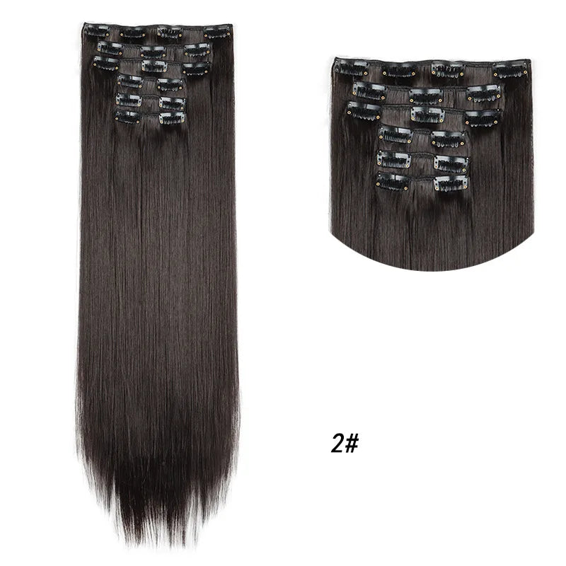 Long Curly Clip-In Hair Extensions for Instant Volume and Length - 37