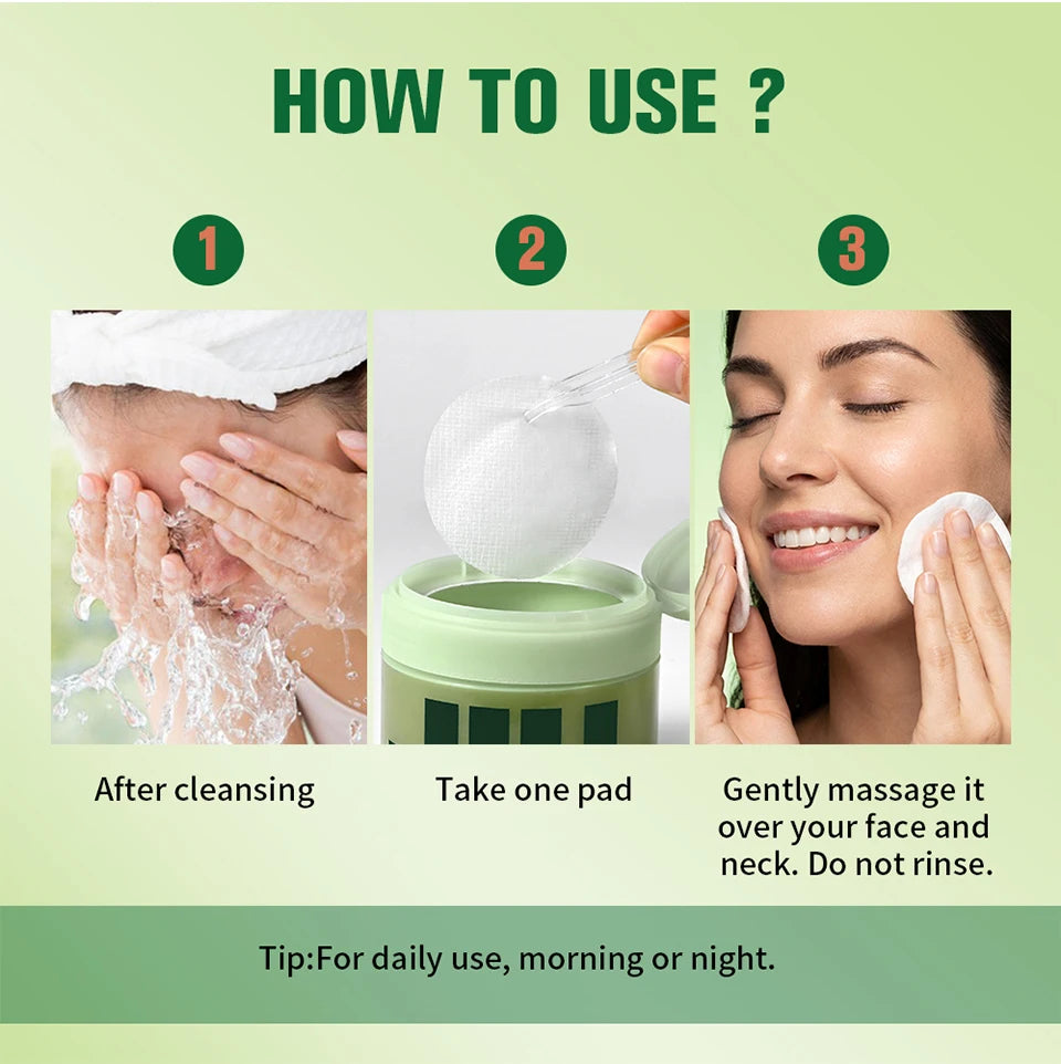 Brightening and Moisturizing Toning Face Pads for Radiant Skin