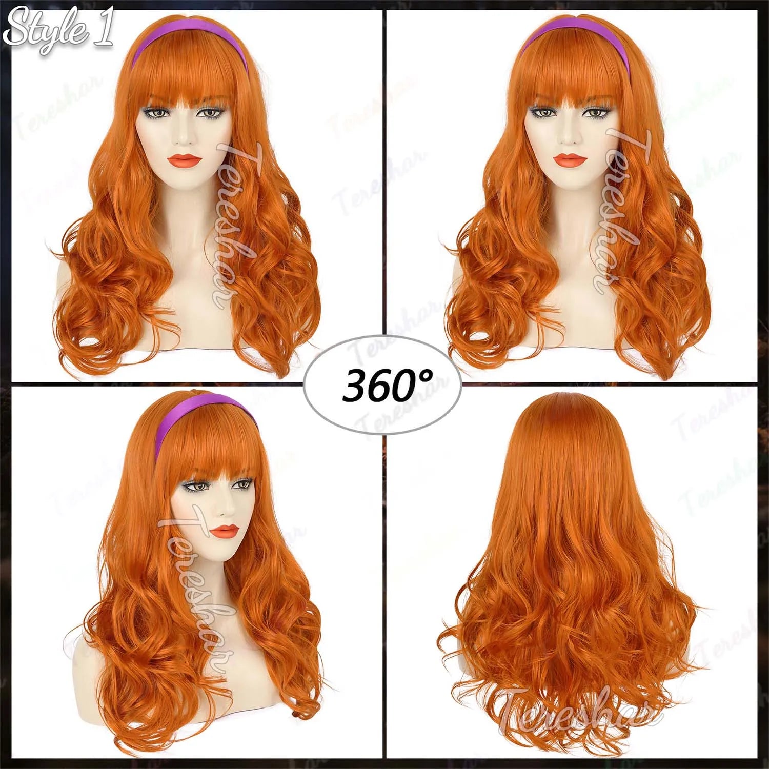 Character Cosplay Costume Wig Set for Halloween and Themed Parties - 5