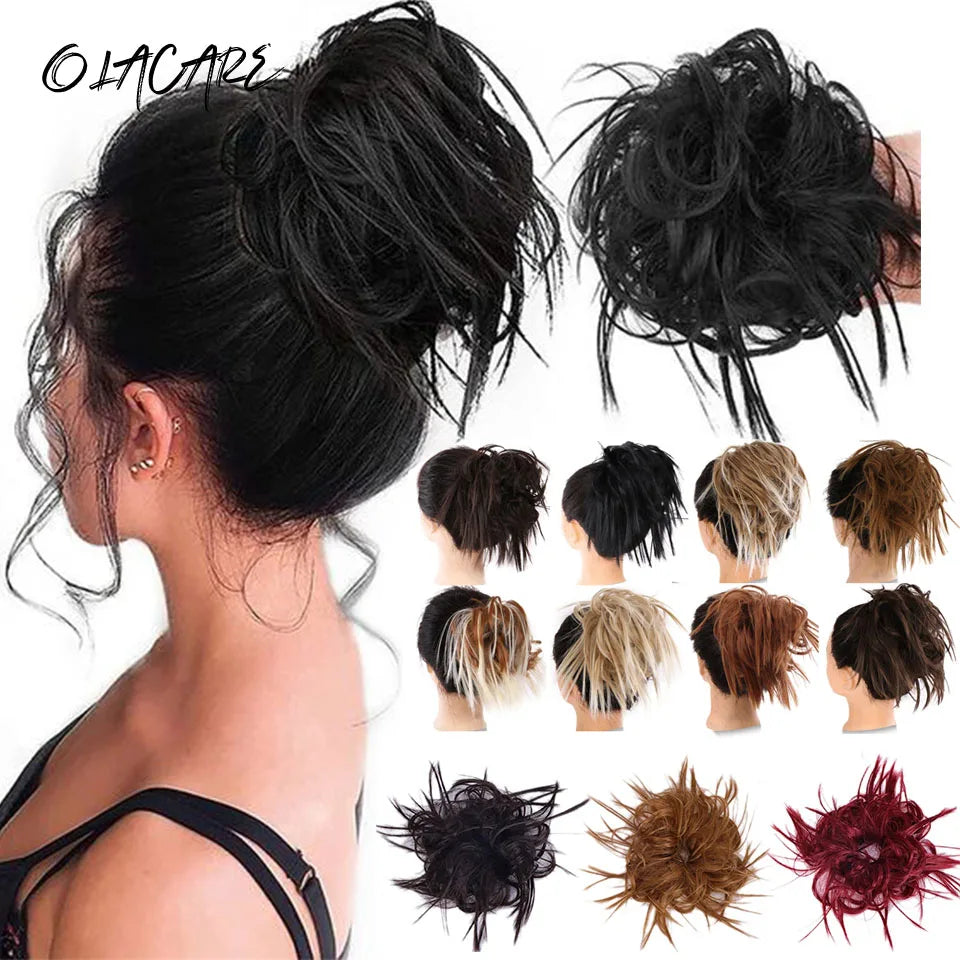 Curly Messy Bun Hair Extension with Drawstring for Instant Volume - 23