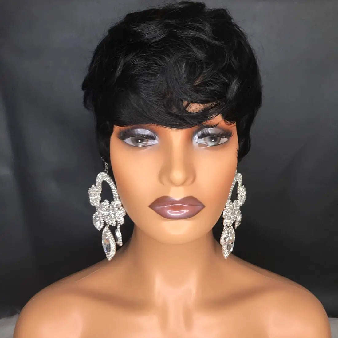 Short Wavy Pixie Cut Wig for Daily Wear