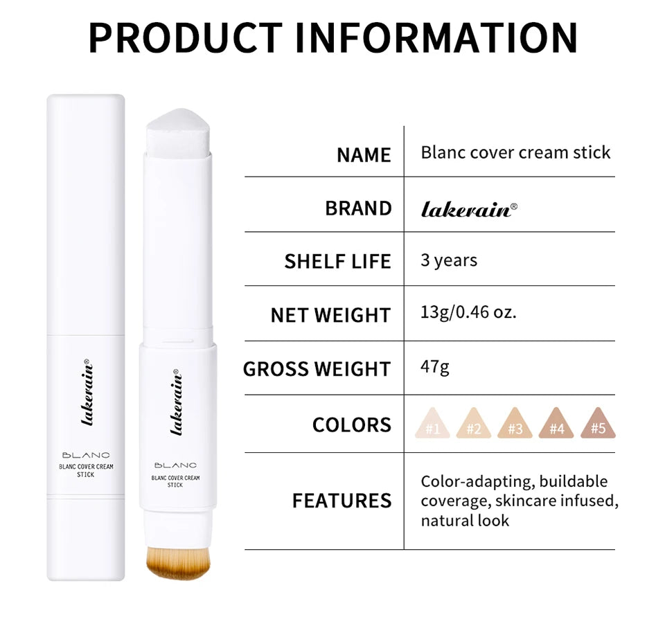 Color-Adapting Foundation Stick with Built-in Blending Brush - 18