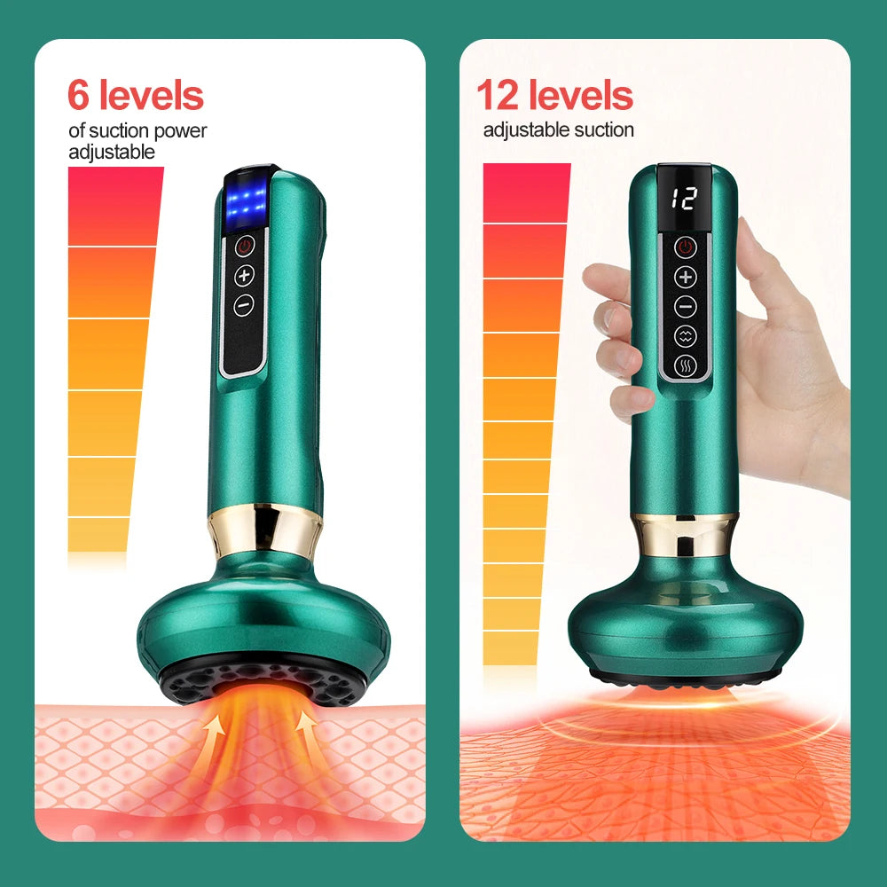 Electric Cupping and Gua Sha Massage Tool for Pain Relief and Recovery - 21
