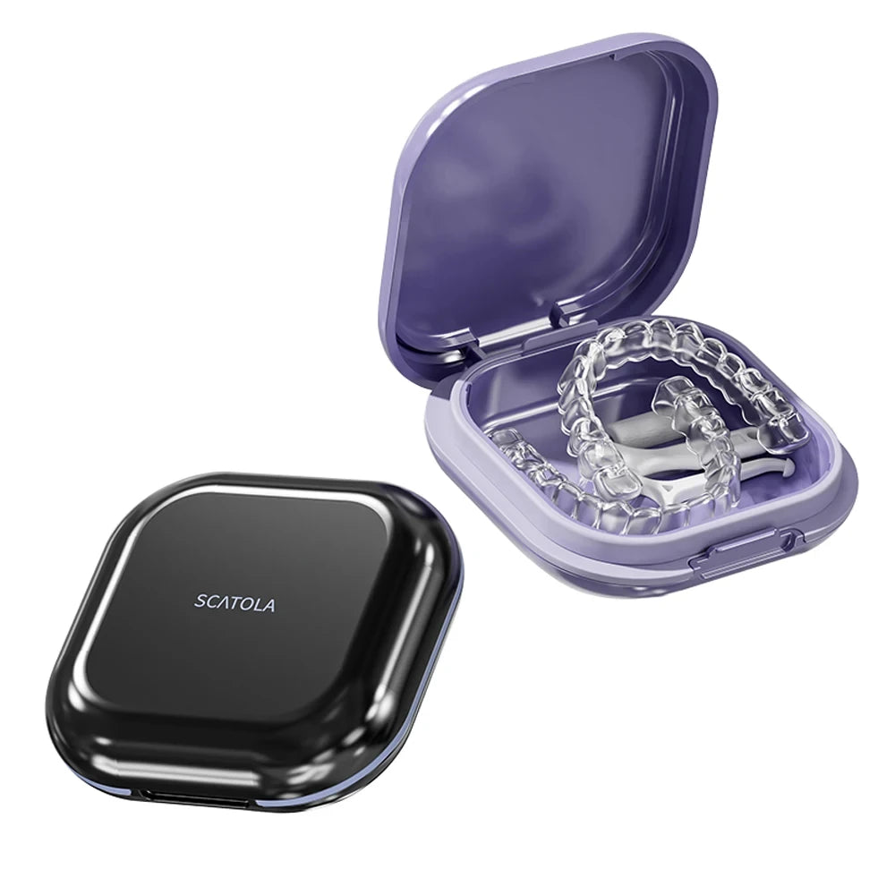 Portable Orthodontic Retainer Case for Dental Aligners and Mouth Guards