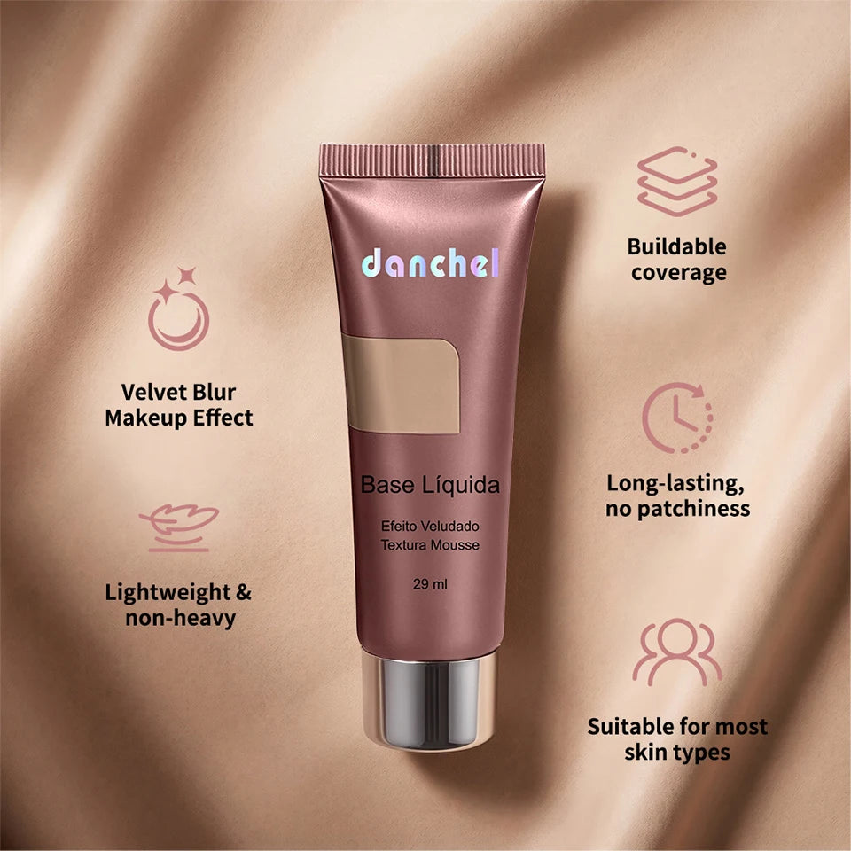 Velvet Matte Liquid Foundation for Flawless Long Lasting Daily Coverage