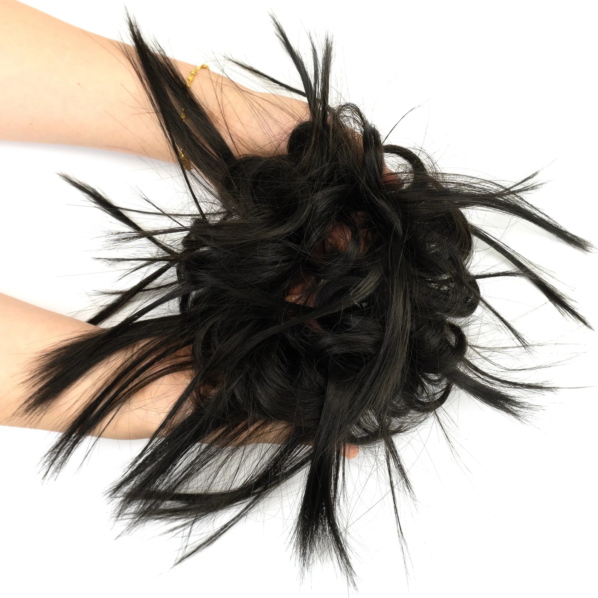 Curly Messy Hair Bun Updo Scrunchie Extension for Instant Hair Volume - 3