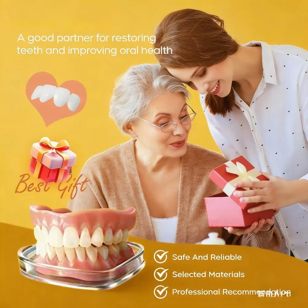 Comfortable Silicone Denture Kit for Men and Women - 5