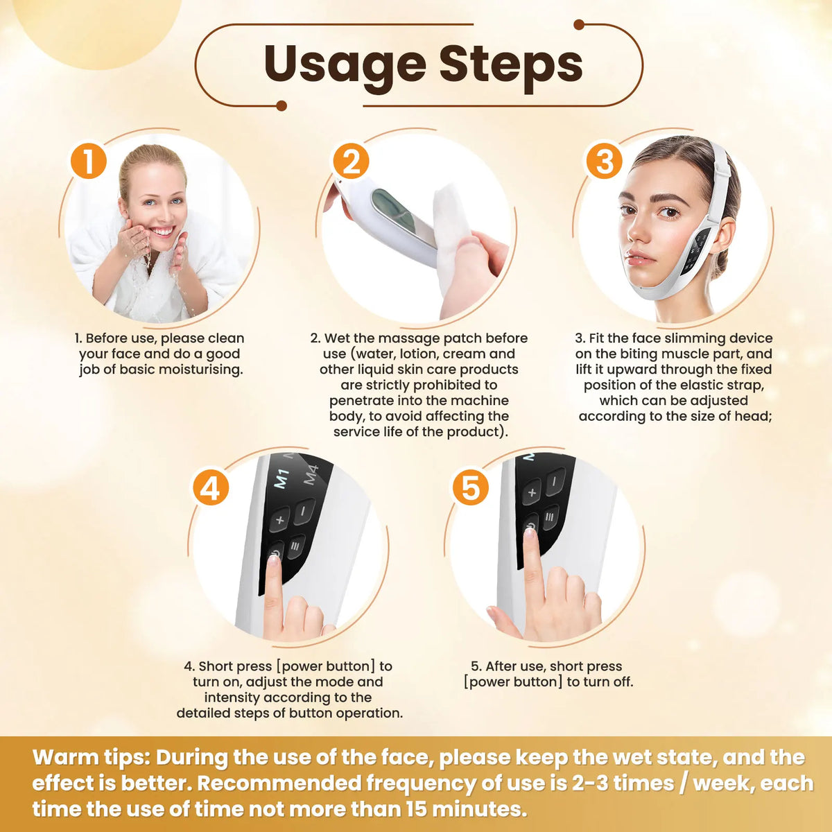 Electric V-Face Lifting Massager for Facial Firming and Skin Toning