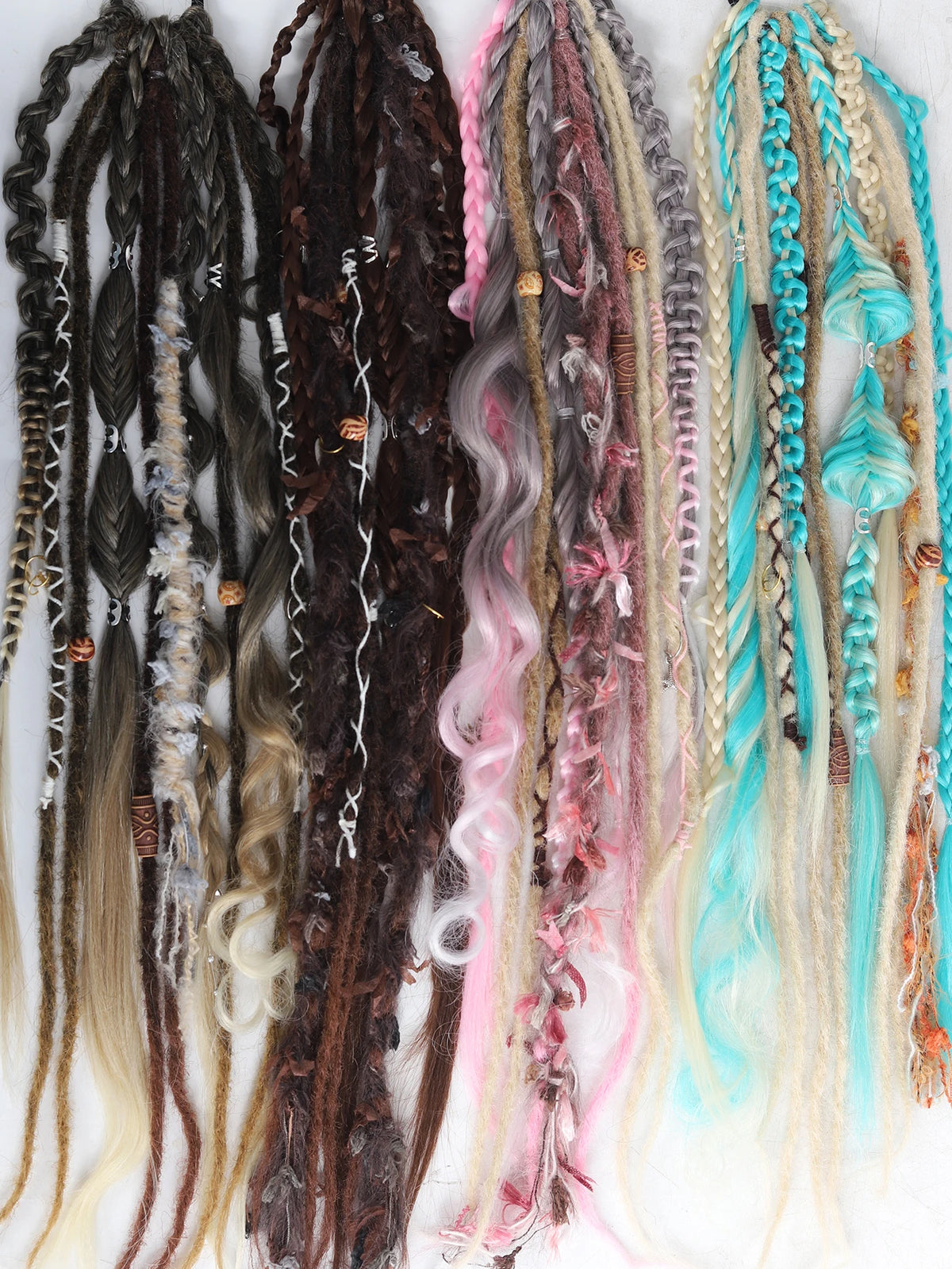 24" Boho Viking Dreadlock Ponytail Extension