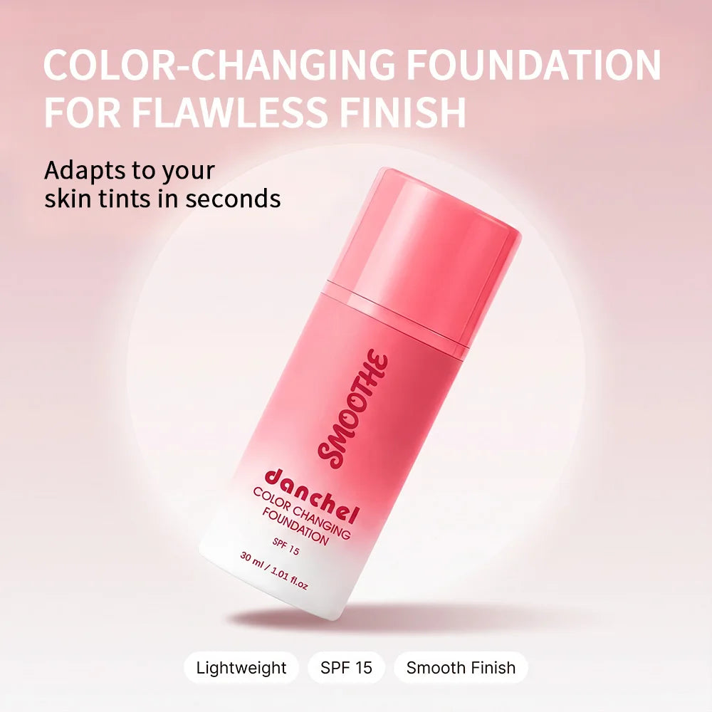 Color-Changing Liquid Foundation for Flawless Skin Tone Matching - 3