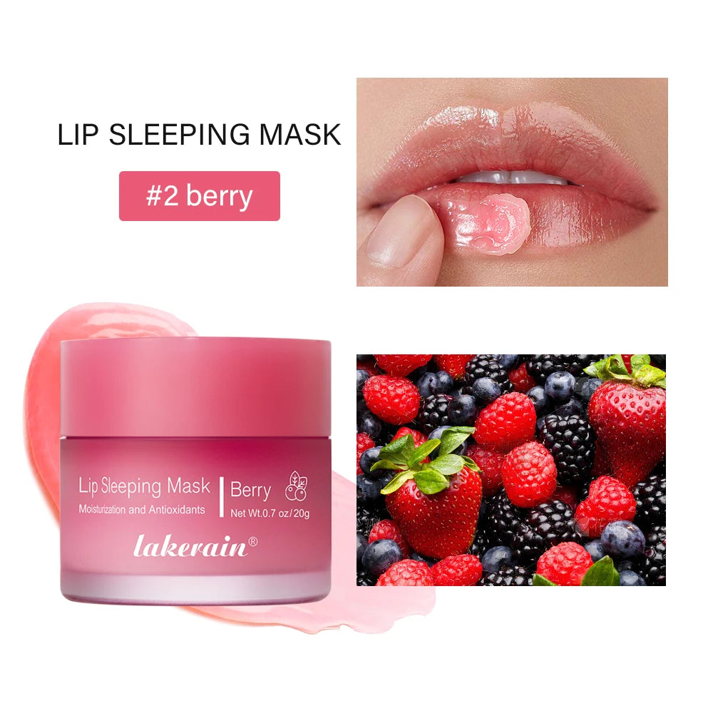 Dual-Color Hydrating Lip Sleeping Mask for Dry and Cracked Lips